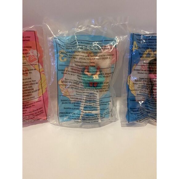 McDonald’s 1998 Barbie Figurine 4 Piece Incomplete Happy Meal Toy Set - Picture 9 of 12